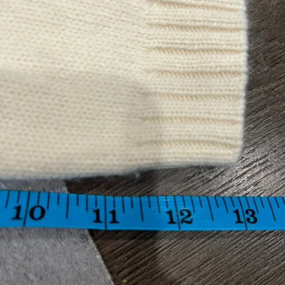 [S] Lauren Ralph Lauren Ivory Wool Angora Cashmere Turtleneck Knit Sweater - Picture 9 of 9